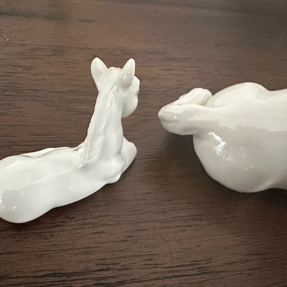 Ceramic mama Horse with pony - Picture 5 of 11